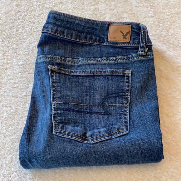 American Eagle Outfitters Denim - American eagle super stretch straight leg jeans size 10 long